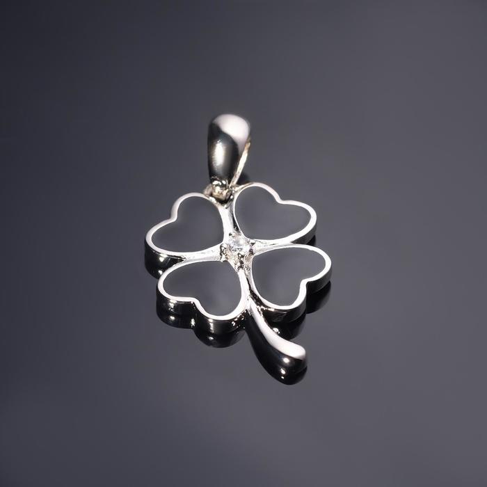Подвеска родированная "Клевер", цвет чёрный в серебре
Подвеска родированная "Клевер", цвет чёрный в серебре