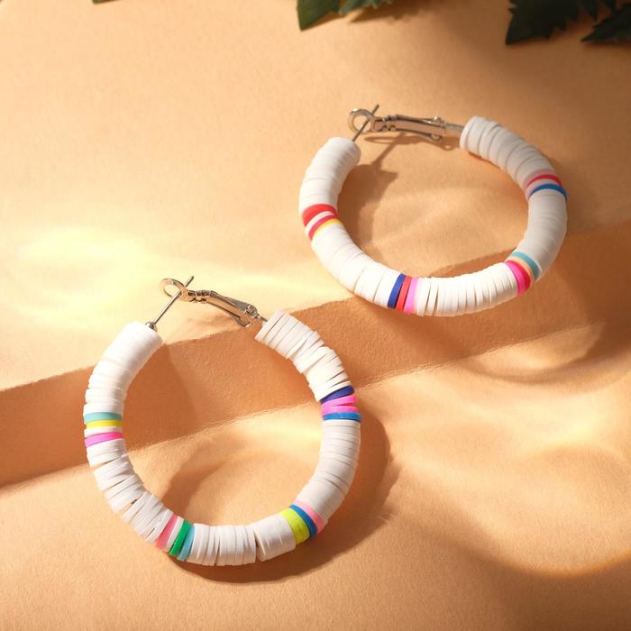 Серьги-кольца "Бисер" бусики, тренд, цвет белый
Серьги-кольца "Бисер" бусики, тренд, цвет белый