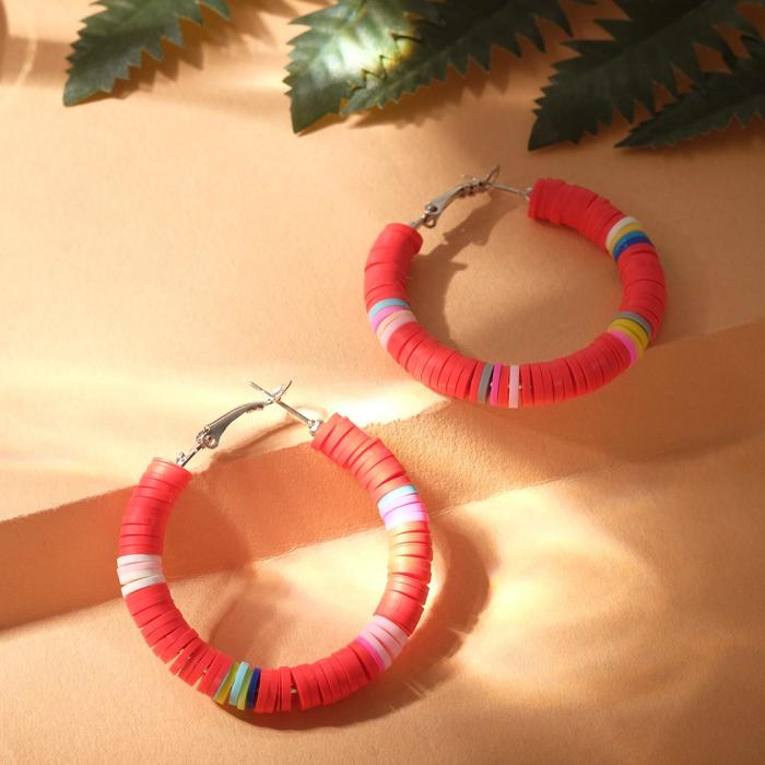 Серьги-кольца "Бисер" бусики, тренд, цвет красный
Серьги-кольца "Бисер" бусики, тренд, цвет красный