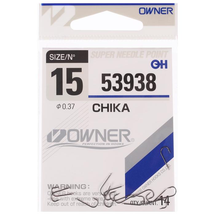 Крючок OWNER 53938-15, №15, 14 шт. 
Крючок OWNER 53938-15, №15, 14 шт.