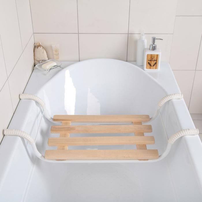 фото Сиденье для ванны "классик", 4-реечное, съемное nika
