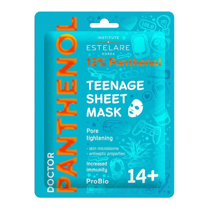 Тканевая маска Estelare Doctor Panthenol для проблемной кожи лица 14+, 20 г
Тканевая маска Estelare Doctor Panthenol для проблемной кожи лица 14+, 20 г