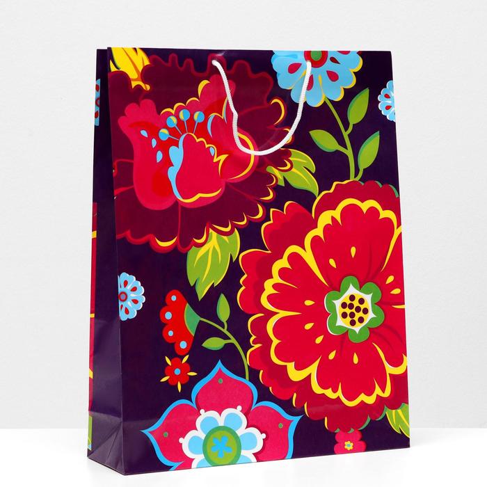 Пакет подарочный "Цветы", фиолетовый, 33 х 42,5 х 10 см
Пакет подарочный "Цветы", фиолетовый, 33 х 42,5 х 10 см
