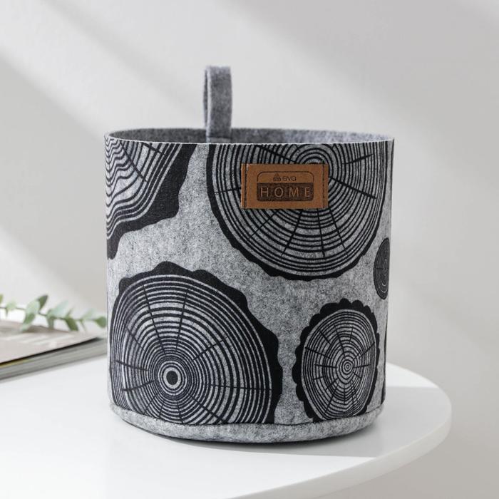 Корзина для хранения EcoPrint «Спил», 3 л, 17×17×16 см, цвет светло-серый 
Корзина для хранения EcoPrint «Спил», 3 л, 17×17×16 см, цвет светло-серый