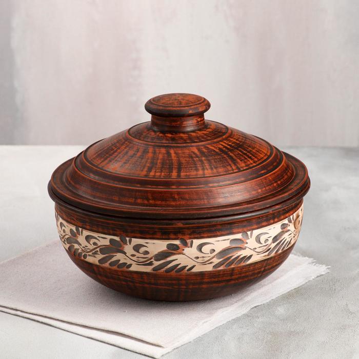 Жаровня средняя, роспись ангобом, 24х24х11 см, 2л
Жаровня средняя, роспись ангобом, 24х24х11 см, 2л