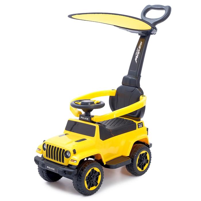 Толокар-каталка «Джип», с родительской ручкой, свет, звук, цвет жёлтый
Толокар-каталка «Джип», с родительской ручкой, свет, звук, цвет жёлтый