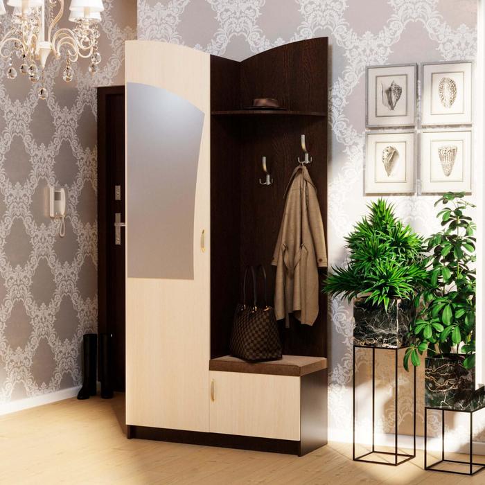 Прихожая «Саша 1», 1000 × 370 × 2100 мм, ЛДСП, зеркало, цвет венге / млечный дуб
Прихожая «Саша 1», 1000 × 370 × 2100 мм, ЛДСП, зеркало, цвет венге / млечный дуб