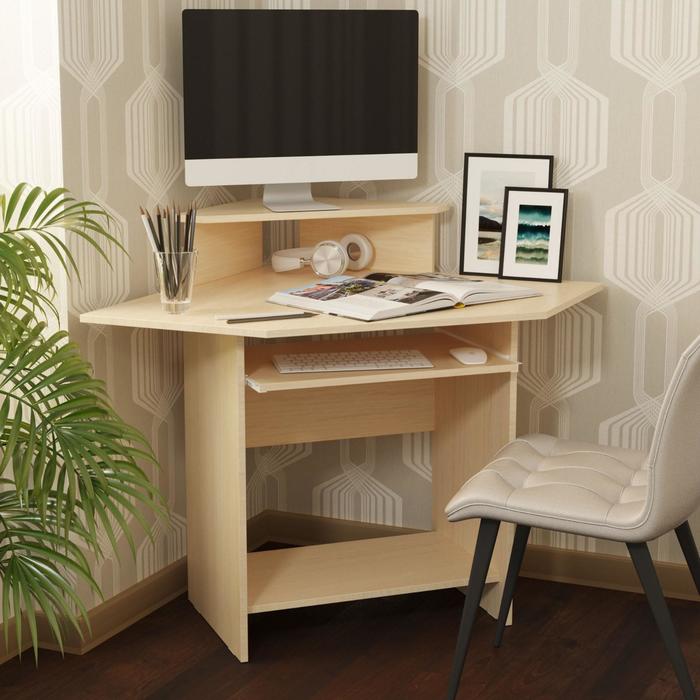 Стол компьютерный «СК 4», 1221 × 871 × 902 мм, ЛДСП, цвет млечный дуб
Стол компьютерный «СК 4», 1221 × 871 × 902 мм, ЛДСП, цвет млечный дуб