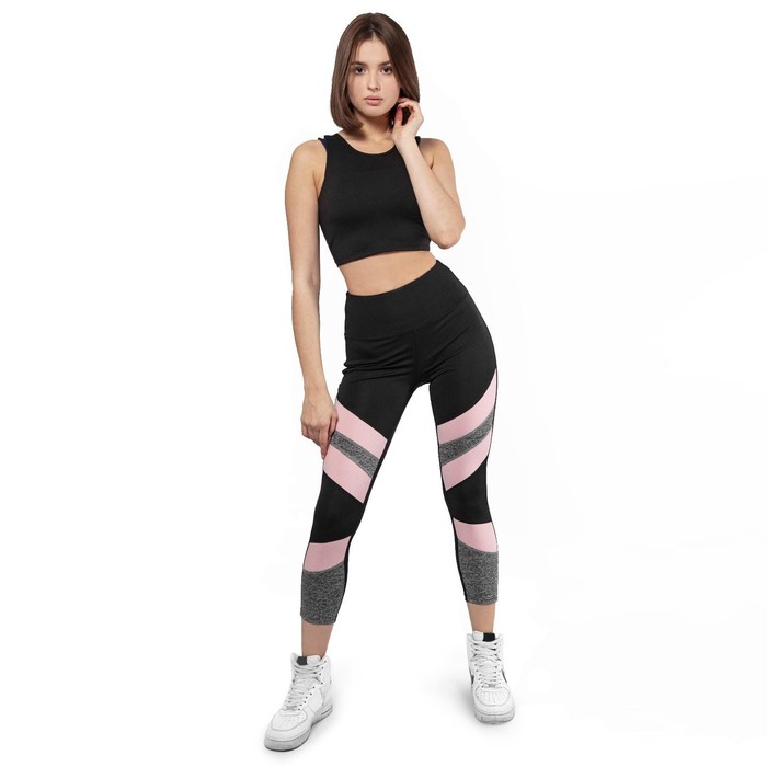 фото Леггинсы женские, цвет чёрный, размер 48-50 ойман