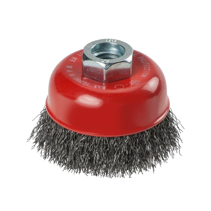 фото Щетка чашечная kwb, d=60 мм, проволока d=0.5, крепление м14, сталь hss
