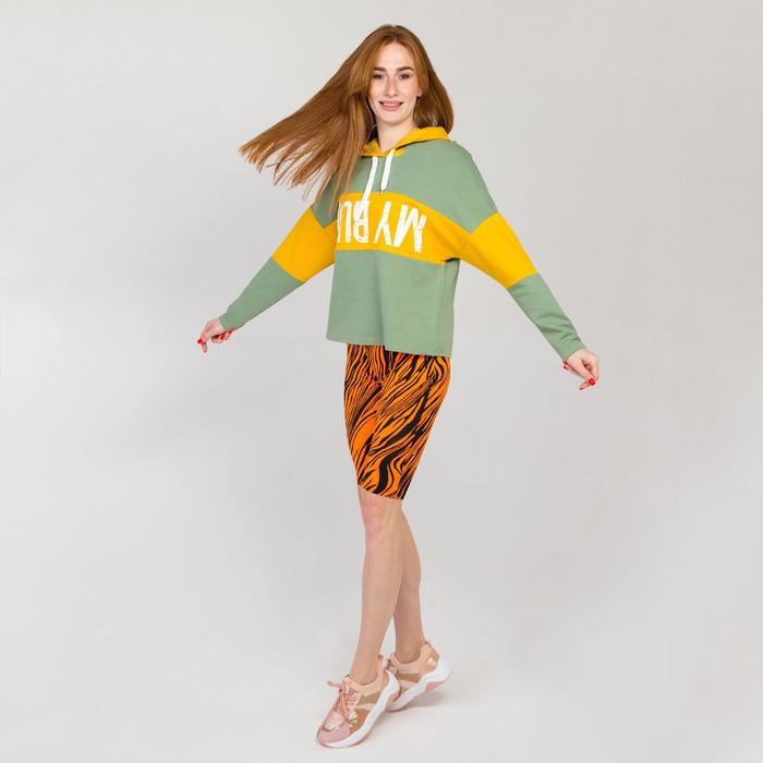 Толстовка женская, цвет оливковый, размер 42
Толстовка женская, цвет оливковый, размер 42