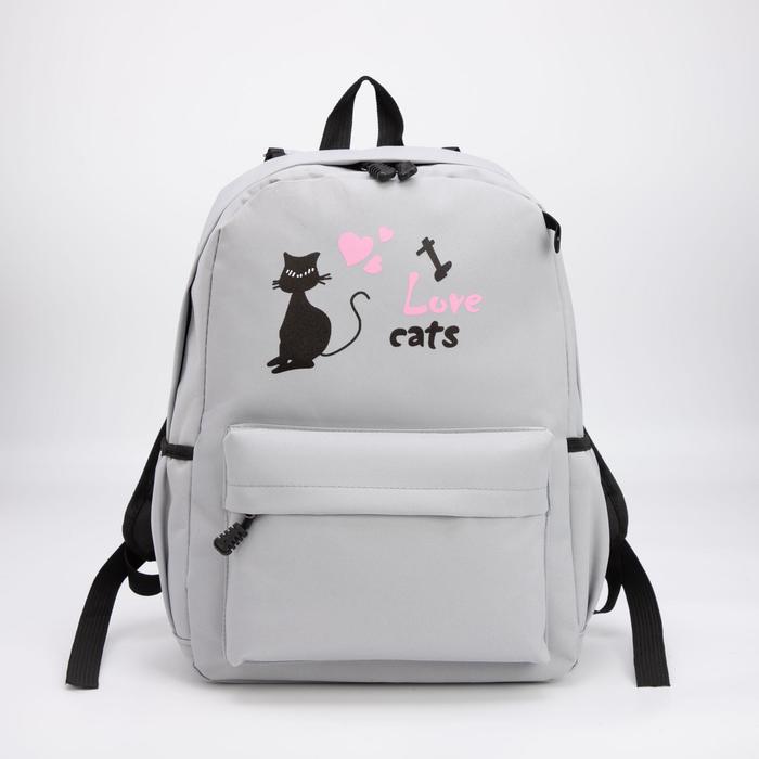 Рюкзак, отдел на молнии, наружный карман, 2 боковых кармана, цвет серый
Рюкзак, отдел на молнии, наружный карман, 2 боковых кармана, цвет серый