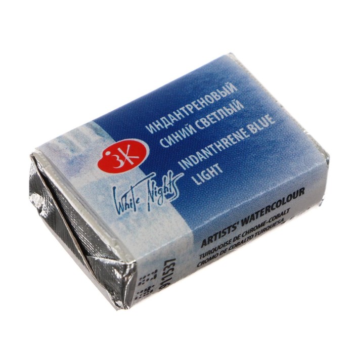Акварель художественная «Белые ночи», 2.5 мл, индантреновый синий светлый, в кювете
Акварель художественная «Белые ночи», 2.5 мл, индантреновый синий светлый, в кювете