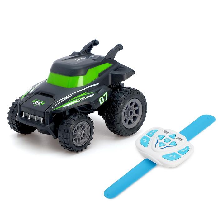 Джип радиоуправляемый «Экстримал», пульт в виде часов, работает от батареек, МИКС 
Джип радиоуправляемый «Экстримал», пульт в виде часов, работает от батареек, МИКС