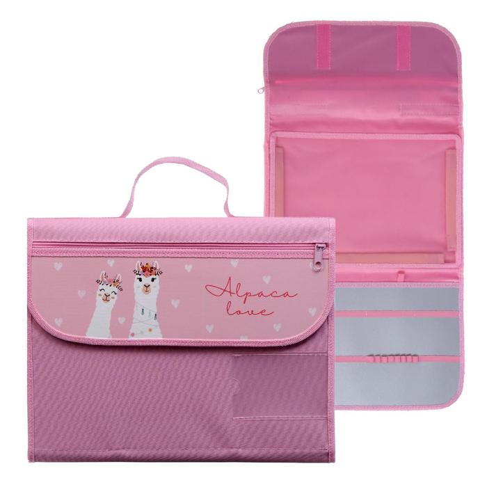 Папка для труда А4 с ручками, текстиль, раскладная на липучке, ПТР-10, Alpaca Love
Папка для труда А4 с ручками, текстиль, раскладная на липучке, ПТР-10, Alpaca Love