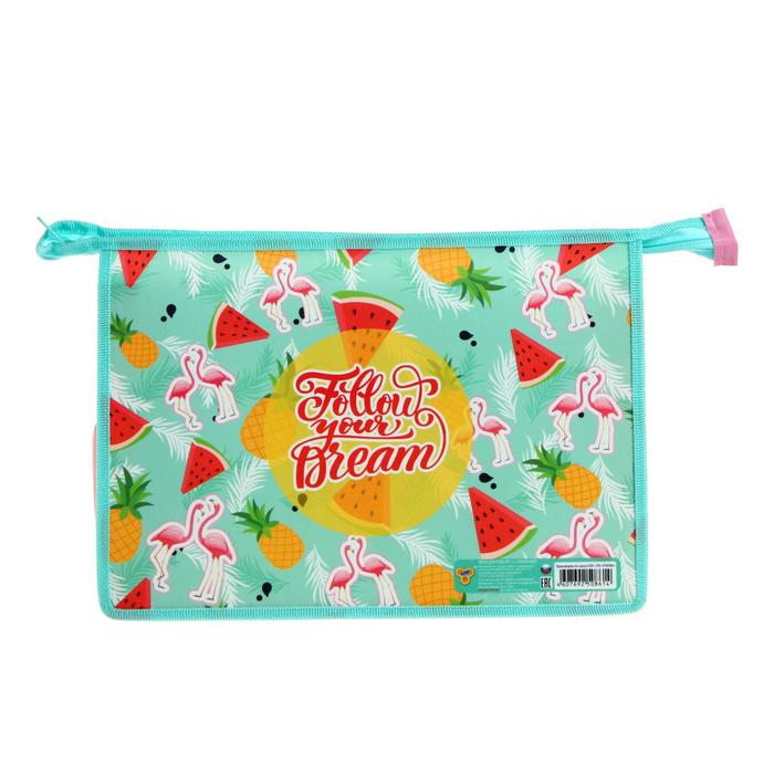 Папка для труда А4, молния сверху, пластиковая, ПТР-22, «Сочный арбуз»
Папка для труда А4, молния сверху, пластиковая, ПТР-22, «Сочный арбуз»