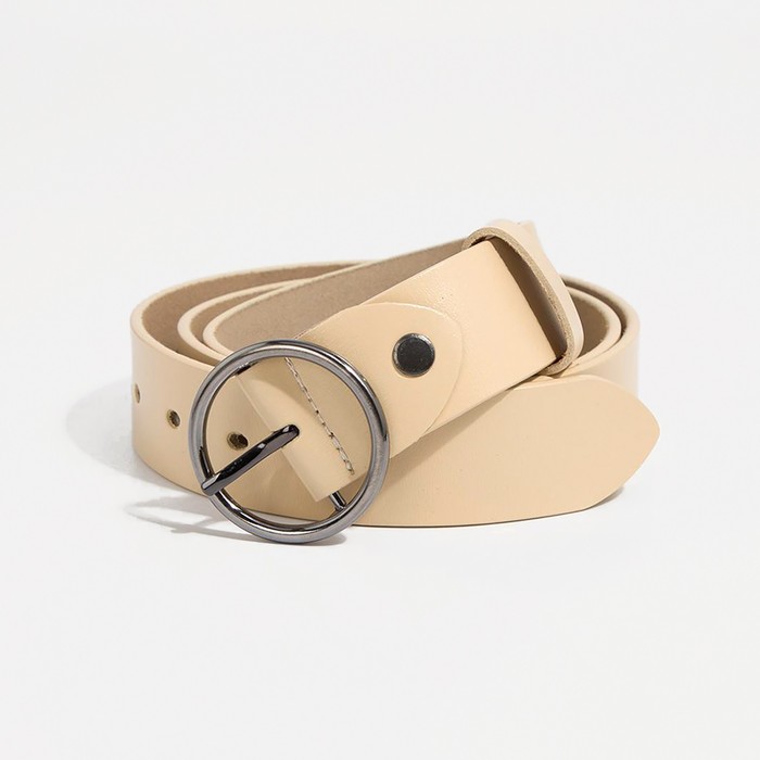 Ремень женский, ширина 3,5 см, винт, пряжка металл, цвет бежевый
Ремень женский, ширина 3,5 см, винт, пряжка металл, цвет бежевый