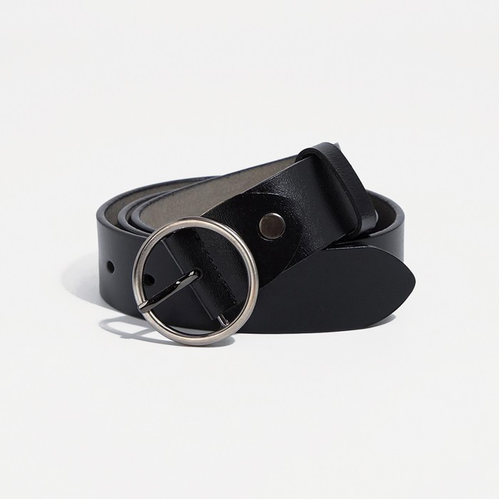 Ремень женский, ширина 3,5 см, винт, пряжка металл, цвет чёрный
Ремень женский, ширина 3,5 см, винт, пряжка металл, цвет чёрный