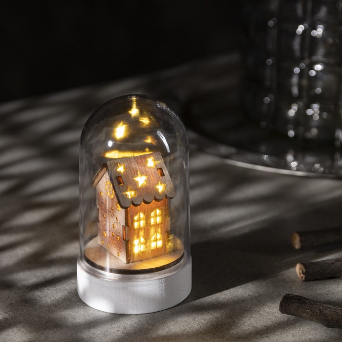 Светодиодная фигура под куполом «Домик Санты» 6 × 9.5 × 6 см, дерево, батарейки LR1130х3, свечение тёплое белое
Светодиодная фигура под куполом «Домик Санты» 6 × 9.5 × 6 см, дерево, батарейки LR1130х3, свечение тёплое белое