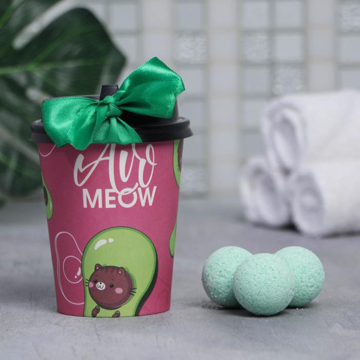 Бомбочка для ванн в картонном стакане Avomeow
Бомбочка для ванн в картонном стакане Avomeow