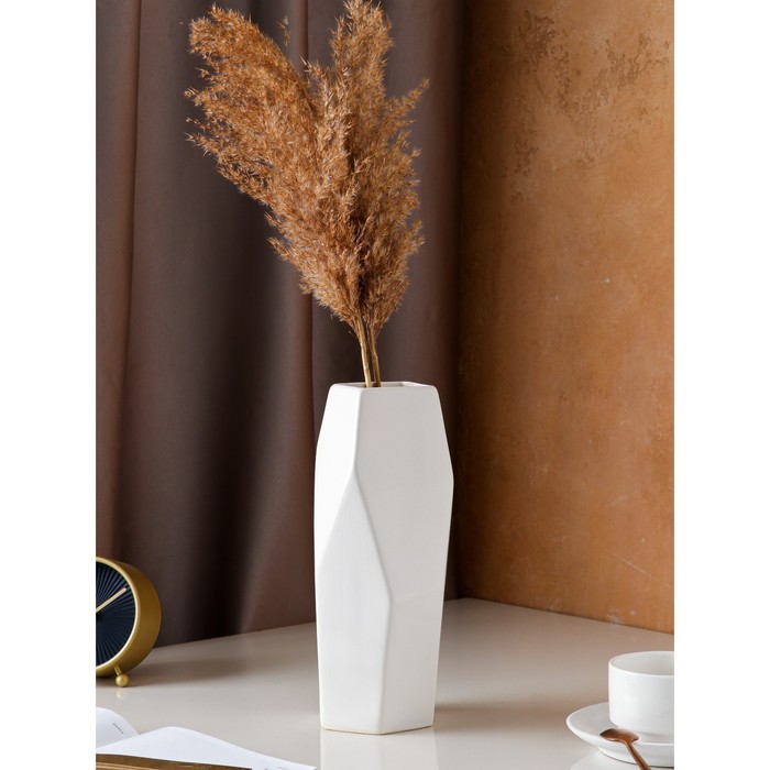 Ваза керамическая "Скала", настольная, молочная, 29 см
Ваза керамическая "Скала", настольная, молочная, 29 см