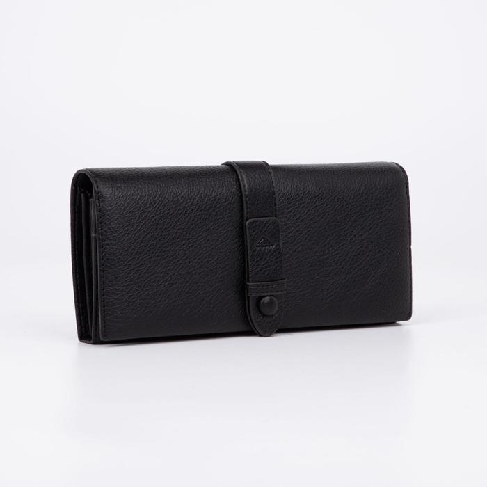 Кошелёк на магнитах, цвет чёрный 
Кошелёк на магнитах, цвет чёрный