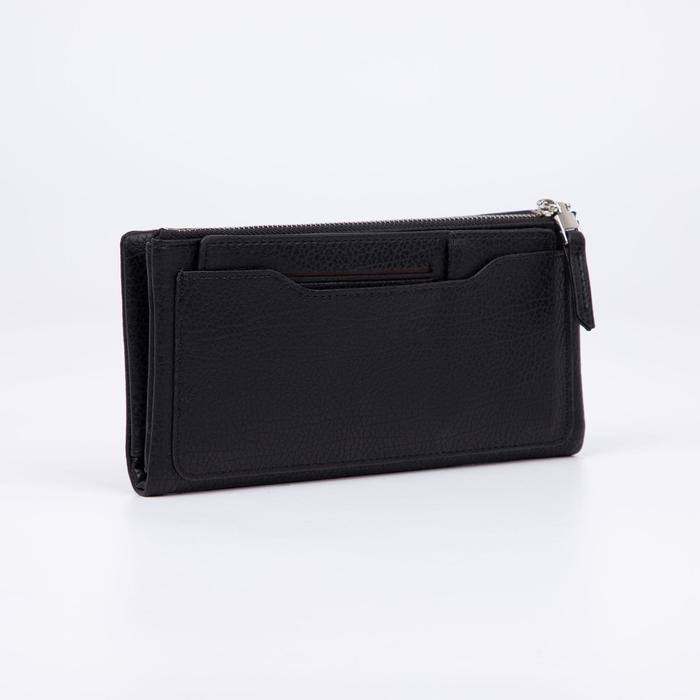 Кошелёк на кнопке, цвет чёрный
Кошелёк на кнопке, цвет чёрный