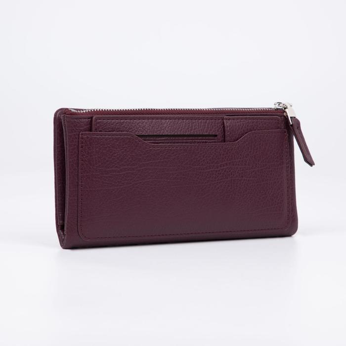 Кошелёк женский, 2 отдела на кнопке, цвет бордовый
Кошелёк женский, 2 отдела на кнопке, цвет бордовый