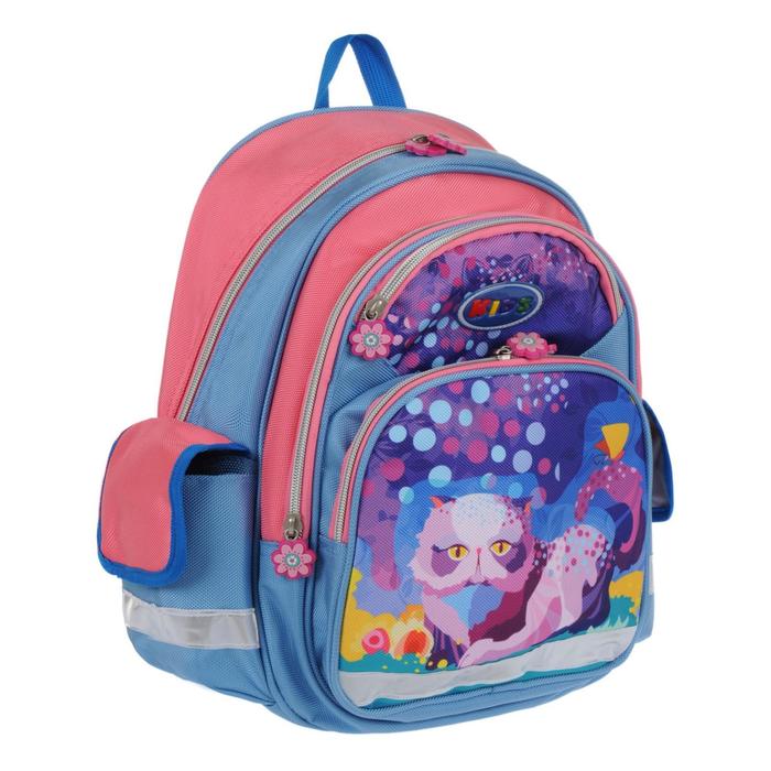 фото Ранец ученический, цвет розово-голубой, 410x310x135 alliance for kids