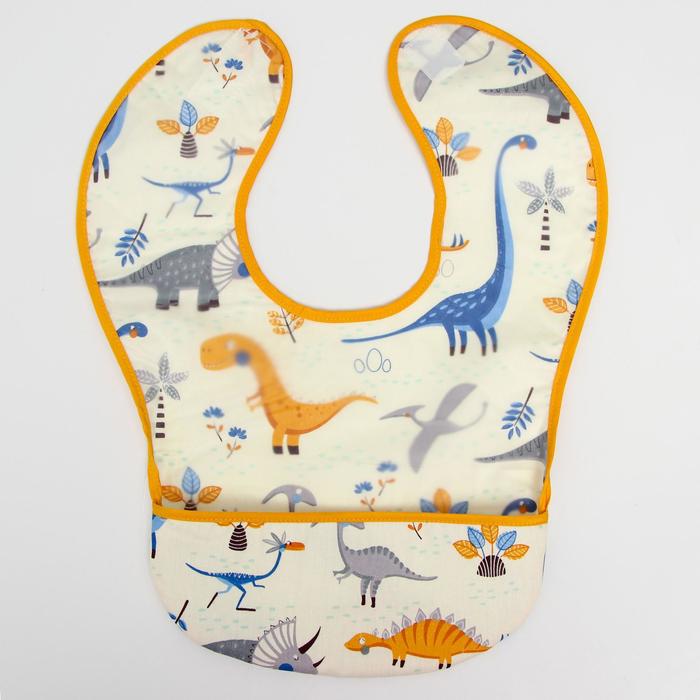 Нагрудник для кормления «Динозавры» непромокаемый на липучке, с карманом
Нагрудник для кормления «Динозавры» непромокаемый на липучке, с карманом