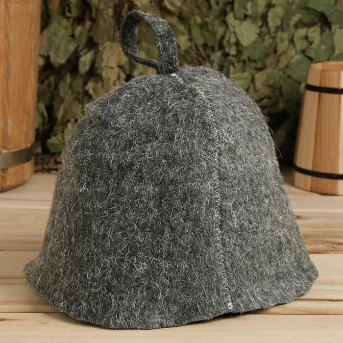 Шапка для бани, серая
Шапка для бани, серая