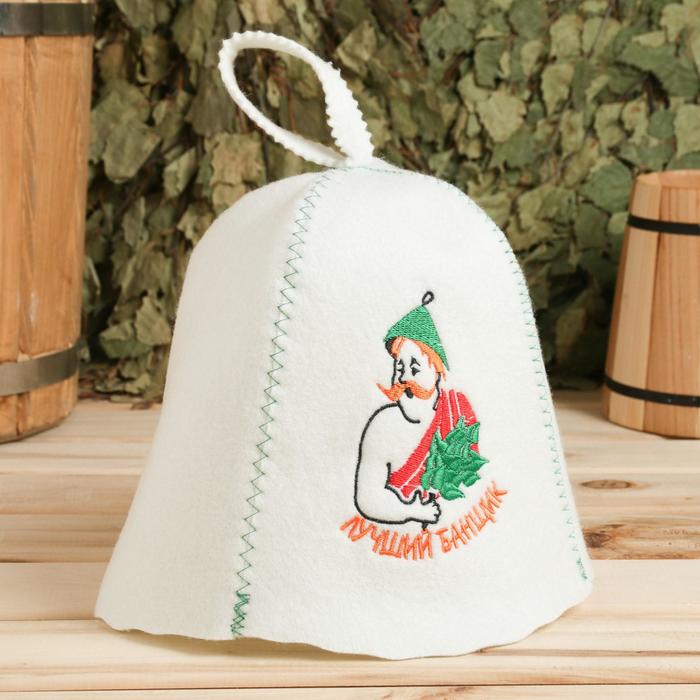 Шапка для бани "ЛУЧШИЙ БАНЩИК" 
Шапка для бани "ЛУЧШИЙ БАНЩИК"