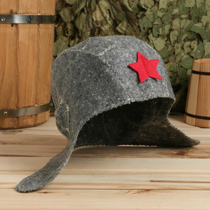 Шапка для бани "Танкист"
Шапка для бани "Танкист"