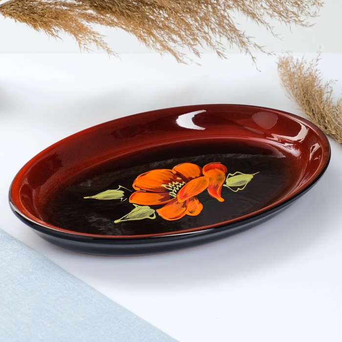 Поднос кофейный "Мак на черном" 3,5х25х15см
Поднос кофейный "Мак на черном" 3,5х25х15см