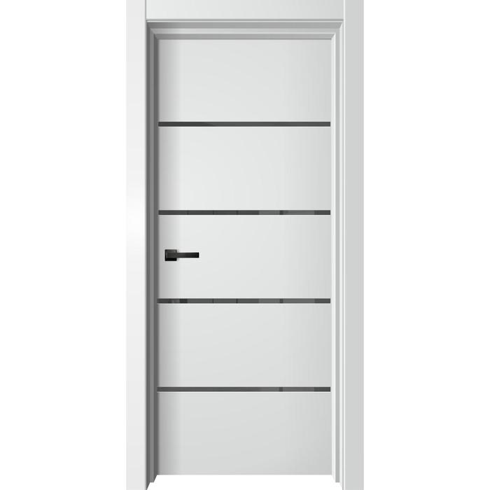 Дверное полотно Premiata 3, 2000 × 900 мм, экошпон, лакобель чёрная, цвет белый софт
Дверное полотно Premiata 3, 2000 × 900 мм, экошпон, лакобель чёрная, цвет белый софт