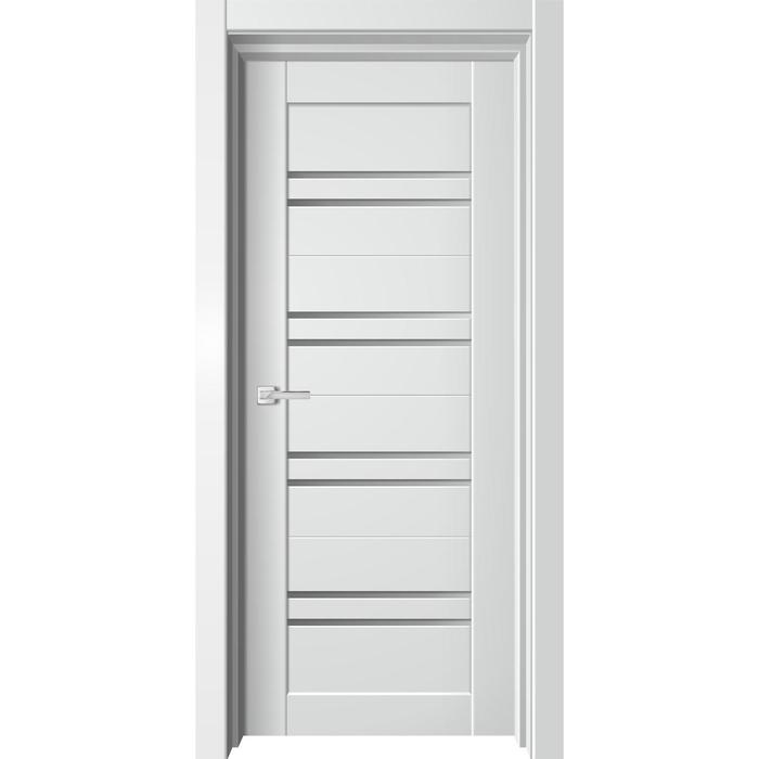 Дверное полотно Premiata 5, 2000 × 600 мм, экошпон, цвет белый софт / стекло графит
Дверное полотно Premiata 5, 2000 × 600 мм, экошпон, цвет белый софт / стекло графит