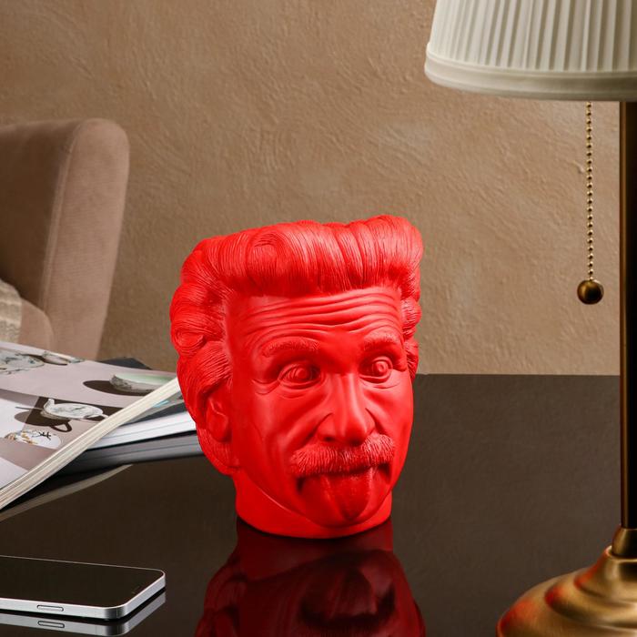 Фигурное кашпо-органайзер "Эйнштейн", красное, 21 см
Фигурное кашпо-органайзер "Эйнштейн", красное, 21 см