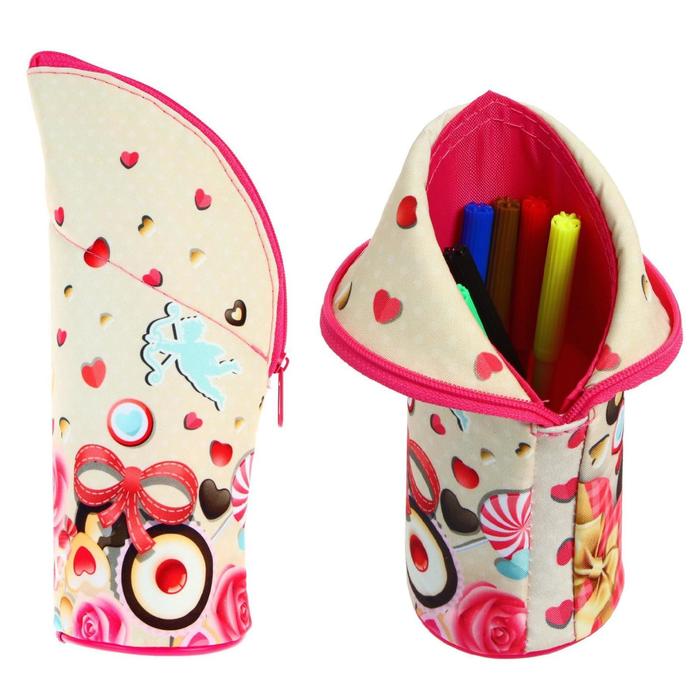 Пенал тубус-подставка, 70 х 210 х 65 мм, мягкий, тканевый, Оникс,ПМО 04-20 "Сладкие сердечки"
Пенал тубус-подставка, 70 х 210 х 65 мм, мягкий, тканевый, Оникс,ПМО 04-20 "Сладкие сердечки"