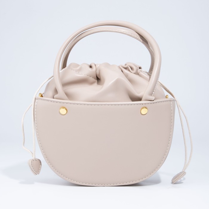 Сумка-тоут, отдел на шнурке, длинный ремень, цвет бежевый
Сумка-тоут, отдел на шнурке, длинный ремень, цвет бежевый