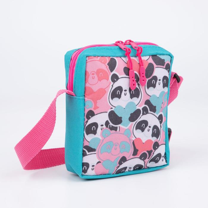 Сумка детская, отдел на молнии, регулируемый ремень, цвет бирюзовый, «Панда»
Сумка детская, отдел на молнии, регулируемый ремень, цвет бирюзовый, «Панда»