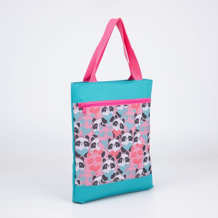 Сумка-шопер, отдел на молнии, подклад, наружный карман, цвет розовый/бирюзовый «Панда»
Сумка-шопер, отдел на молнии, подклад, наружный карман, цвет розовый/бирюзовый «Панда»