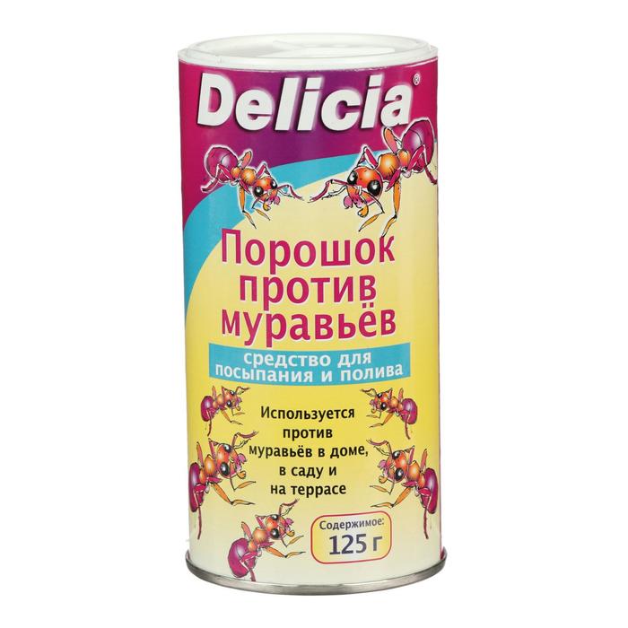 Средство для борьбы с муравьями DELICIA, порошок, 125 г
Средство для борьбы с муравьями DELICIA, порошок, 125 г