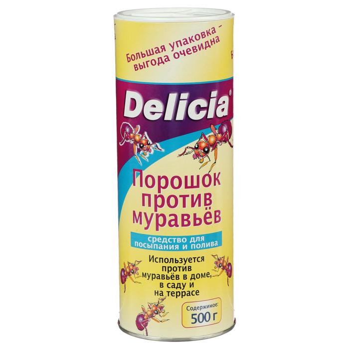 Порошок против муравьев DELICIA, туба, 500 г
Порошок против муравьев DELICIA, туба, 500 г