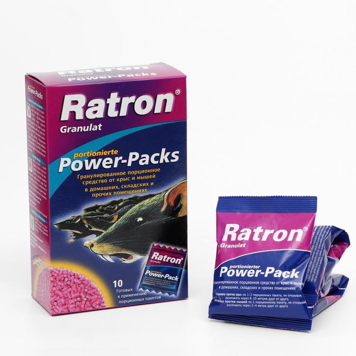 Средство порционное RATRON Granulat Power-Pack от крыс и мышей в пакетах, 10*40 г 
Средство порционное RATRON Granulat Power-Pack от крыс и мышей в пакетах, 10*40 г
