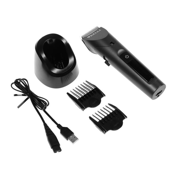 Машинка для стрижки KELLI KL-7020, 45 Вт, 5 насадок, чёрный
Машинка для стрижки KELLI KL-7020, 45 Вт, 5 насадок, чёрный