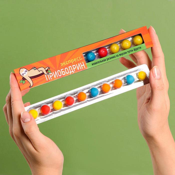 Жевательная резинка «Приободрин экспресс», 20 г
Жевательная резинка «Приободрин экспресс», 20 г