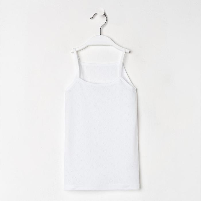 Майка для девочки, цвет белый, рост 134-140 см
Майка для девочки, цвет белый, рост 134-140 см