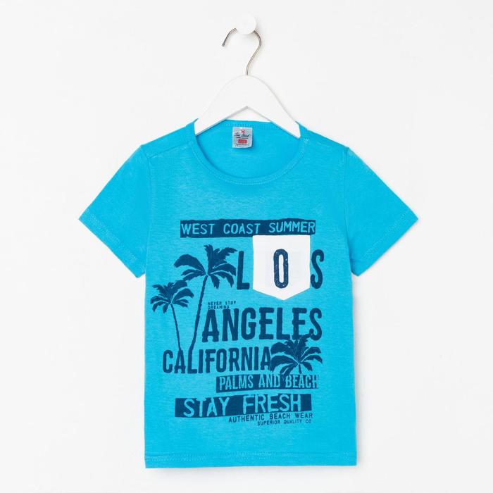 Футболка детская, цвет светло-синий, рост 110 см
Футболка детская, цвет светло-синий, рост 110 см