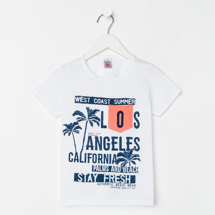 Футболка детская, цвет белый, рост 116 см
Футболка детская, цвет белый, рост 116 см