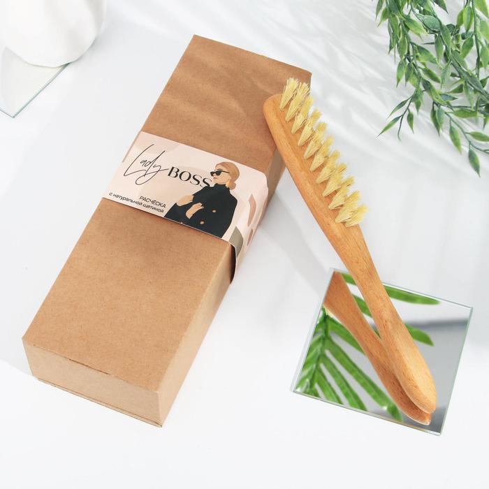 Щетка для волос с натуральной щетиной Lady boss
Щетка для волос с натуральной щетиной Lady boss
